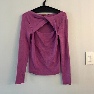 NWT Belldini Purple Sweater with Front Twist Accent